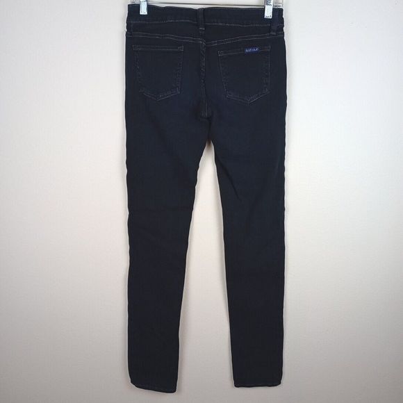 JUST U.S.A. Skinny Jeans Women's Size 7 Black Rinse Wash Denim Low Rise 5-Pocket - Picture 3 of 10